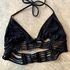 Victoria Secret Strappy Black Bathing Suit Top